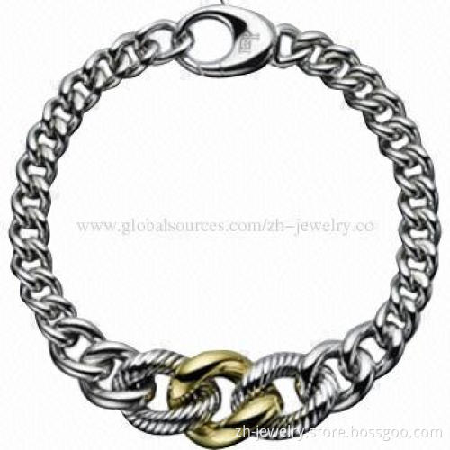 925 Sterling Silver Rope Bracelet and Bangle, Suitable for Women